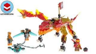 YouTube Thumbnail LEGO Ninjago 71762 Kai´s Fire Dragon EVO - LEGO Speed Build Review