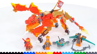 YouTube Thumbnail LEGO Ninjago Kai&#39;s Fire Dragon EVO 71762 review! Good 6+ design, one great set of wings, one poor