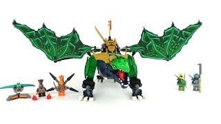 YouTube Thumbnail LEGO Ninjago Set 71766 - Lloyds legendärer Drache aus dem Jahr 2022 / Review deutsch