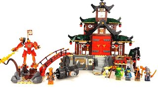 YouTube Thumbnail LEGO Ninjago Set 71767 - Ninja-Dojotempel aus dem Jahr 2022 / Review deutsch