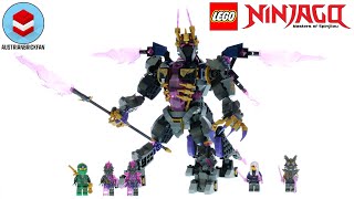 YouTube Thumbnail LEGO Ninjago 71772 The Crystal King Speed Build