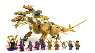 YouTube Thumbnail LEGO Ninjago Crystalized Set 71774 - Lloyds Ultragolddrache / Sommer Set 2022 / Review