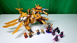 YouTube Thumbnail Soll man sich einen Drachen für 149,99€ kaufen? Lego® Ninjago Lloyds Ultragolddrache 71774 Review