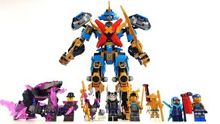 YouTube Thumbnail Toller Mech &amp; viele exklusive Minifiguren / LEGO Ninjago Crystalized Set 71775 - Nyas Samurai-X-Mech