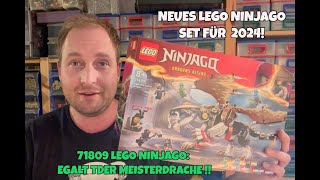 YouTube Thumbnail LEGO NINJAGO Review: 71809 Egalt der Meisterdrache, neu für 2024!