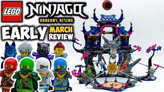 YouTube Thumbnail Wolf Mask Shadow Dojo EARLY March 2024 Review! | LEGO Ninjago Dragons Rising Set 71813