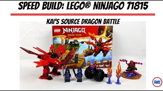 YouTube Thumbnail Speed Build: LEGO® Ninjago 71815: Kai&#39;s Source Dragon Battle