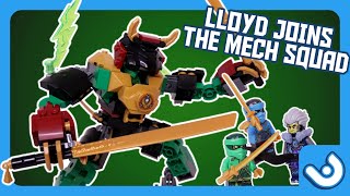 YouTube Thumbnail LLOYD MECH! LEGO Ninjago Dragons Rising 2024 Lloyd&#39;s Elemental Power Mech 71817 EARLY Review