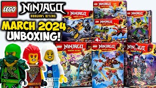 YouTube Thumbnail I got the NEW March 2024 Ninjago Sets EARLY! | Unboxing