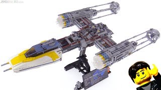 YouTube Thumbnail LEGO Star Wars UCS Y-Wing Starship set review! 75181