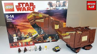 YouTube Thumbnail LEGO 75220 Star Wars Sandcrawler - Review deutsch -
