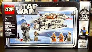YouTube Thumbnail LEGO Star Wars 2019 Snowspeeder - 20th Anniversary Edition Review! Set 75259!