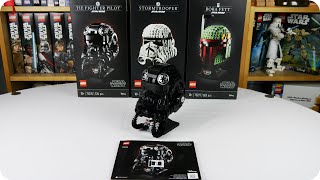 YouTube Thumbnail Brickheadz in XXL - LEGO Star Wars 75274 TIE Fighter Pilot Helm Review | SPACE BRICKS