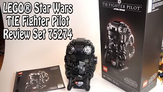 YouTube Thumbnail LEGO Helm: TIE Fighter Pilot (Star Wars Set 75274) Review deutsch