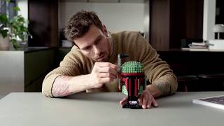 YouTube Thumbnail LEGO Star Wars 75277 Boba Fett Buildable Helmet
