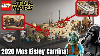 YouTube Thumbnail Innenraum, Minifiguren &amp; Analyse der neuen Mos Eisley Cantina! | LEGO Star Wars Set 75290! | 4K