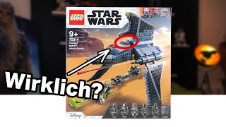 YouTube Thumbnail Ein wenig UNBEDACHT, aber die Figuren sind TOP! 😎 | LEGO Star Wars 75314 Bad Batch Shuttle Review