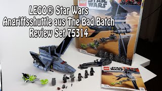 YouTube Thumbnail Review LEGO Angiffsshuttle aus The Bad Batch (Star Wars Set 75314)