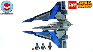 YouTube Thumbnail LEGO Star Wars 75316 Mandalorian Starfighter Speed Build