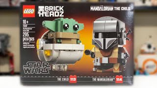 YouTube Thumbnail LEGO Star Wars 75317 The Mandalorian &amp; The Child Brickheadz Review! (2020)