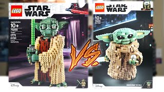 YouTube Thumbnail LEGO Star Wars BABY YODA vs. YODA! (75255 &amp; 75318)