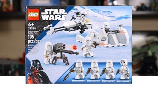 YouTube Thumbnail LEGO Star Wars 75320 SNOWTROOPER BATTLE PACK Review! (2022)
