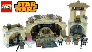 YouTube Thumbnail LEGO Star Wars 75326 Boba Fett&#39;s Throne Room Speed Build