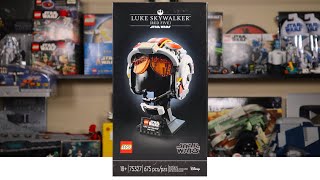 YouTube Thumbnail LEGO Star Wars 75327 LUKE SKYWALKER (RED FIVE) HELMET Review! (2022)