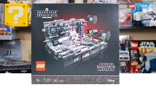 YouTube Thumbnail LEGO Star Wars 75329 DEATH STAR TRENCH RUN Review! (2022)