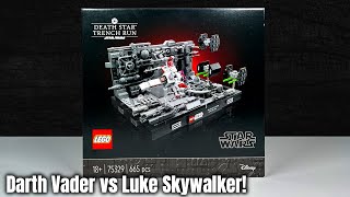 YouTube Thumbnail Lohnt sich die neue LEGO Star Wars 18+ Diorama Reihe? | &#39;Trench Run&#39; Review, Set 75329!