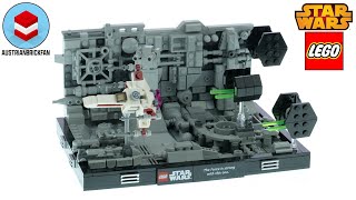 YouTube Thumbnail LEGO Star Wars 75329 Death Star Trench Run Diorama Speed Build
