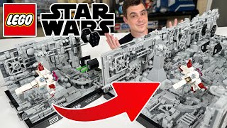 YouTube Thumbnail Building The ULTIMATE LEGO Star Wars Death Star Trench Run! (75329 Alternate Build)