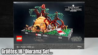 YouTube Thumbnail Wahrscheinlich das beste 18+ Diorama: LEGO Star Wars &#39;Yoda&#39;s Dagobah Hütte&#39; Review! | Set 75330
