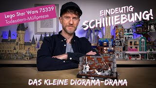 YouTube Thumbnail Tolles Set, viel zu teuer: Lego Star Wars 75339 Müllpresse im Todesstern Diorama