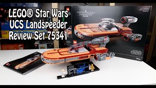 YouTube Thumbnail Review LEGO UCS Landspeeder (Star Wars Set 75341)