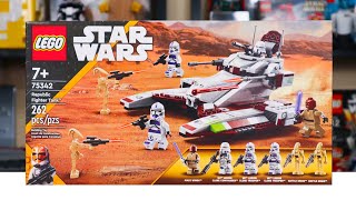 YouTube Thumbnail LEGO Star Wars 75342 REPUBLIC FIGHTER TANK Review! (2022)