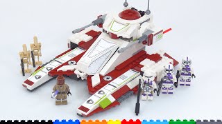 YouTube Thumbnail LEGO Star Wars Republic Fighter Tank 75342 review! Good figures, ok build, acceptable 2022 value
