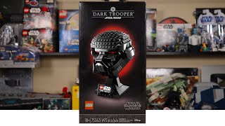 YouTube Thumbnail LEGO Star Wars 75343 DARK TROOPER HELMET Review! (2022)