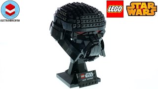 YouTube Thumbnail LEGO Star Wars 75343 Dark Trooper Helmet Speed Build