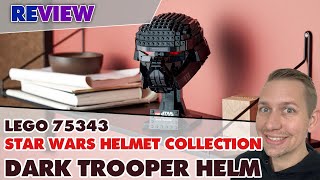 YouTube Thumbnail Das kleine Schwarze: Dark Trooper Helm LEGO® 75343 im Review + Unboxing