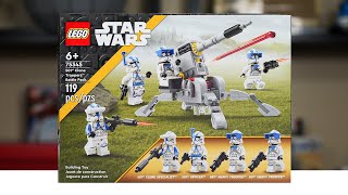 YouTube Thumbnail LEGO Star Wars 75345 501ST CLONE TROOPERS BATTLE PACK Review! (2023)