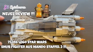 YouTube Thumbnail Mando Staffel 3! Der Pirate Snub Fighter 75346 von LEGO im Review!