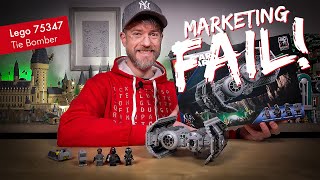 YouTube Thumbnail LEGO MARKETING FAIL!! 🤣🤣 Aber dennoch toll. 😍🥰 Lego Star Wars 75347 TIE Bomber