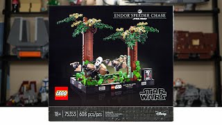 YouTube Thumbnail LEGO Star Wars 75353 ENDOR SPEEDER CHASE Review! (2023)