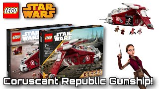 YouTube Thumbnail LEGO® Coruscant Republic Gunship | 75354 | Gree