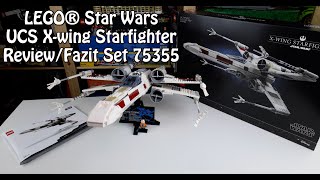 YouTube Thumbnail Final-Review: LEGO UCS X-wing Starfighter 2023 (Star War Set 75355 Fazit)