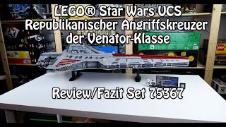 YouTube Thumbnail Review/Fazit LEGO Republikanischer Angriffskreuzer der Venator-Klasse (UCS Star Wars Set 75367)