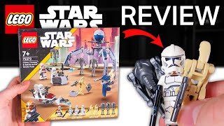 YouTube Thumbnail DIESES Set hätte SO viel BESSER sein können... 💸 Lego 75372 Clone Trooper &amp; Droid Battle Pack (2024)