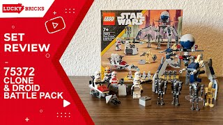 YouTube Thumbnail Das beste Battle Pack seit langem: LEGO 75372 Clone Trooper &amp; Battle Droid Battle Pack | Review