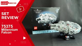 YouTube Thumbnail Legendäre Falke im Midi-Scale-Format 🚀 | LEGO 75375 Millennium Falcon Review | LEGO Star Wars 2024